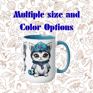 Assassin Cat DND Mug: Whimsical Ceramic Coffee Mug