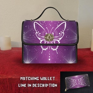 Goth Luna Moth Crossbody Bag: Witchy Celestial Purse