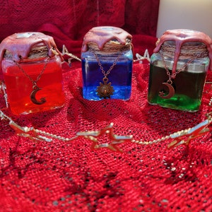 Color Shifting Potions - Magic Color Changing Potion Bottles - Decorative Potions - Health Mana Stamina Potion Set - Magic Apothecary Potion