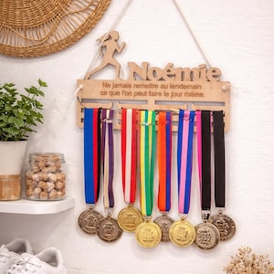 Cintre Porte-médaille De Running – Noir – Modèle Course 40cm X 15cm