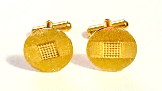 Mens 1960's gold plated diamond cut Corocraft Box… - image 3