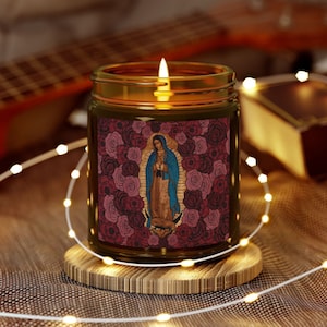 Our Lady of Guadalupe candle, Catholic Candle, Prayer Candle, Virgin Mary candle, Catholic home shrine, Small Catholic gifts, Sympathy gift