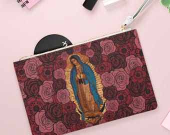 Our Lady of Guadalupe clutch purse, La Virgen de Guadalupe, Virgin Mary purse, Unique Clutch Purse, Bible bag