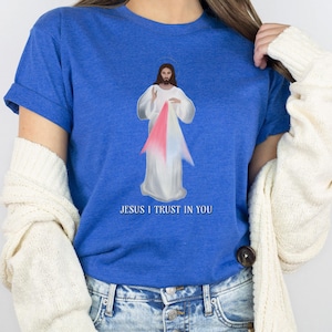 Divine Mercy shirt, Catholic t shirt, Jesus I trust in You, Mens Catholic shirt, Catholic Mom gift, Catholic Woman Shirt, Priest gift, RCIA