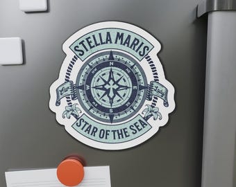 Stella Maris magnet, Catholic magnet, Mary Star of the Sea, Catholic car magnet, refrigerator magnet, Virgin Mary Stella Maris Catholic gift