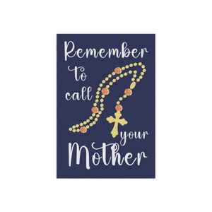 Pray the Rosary, Catholic yard flag, Church garden flag, Mary garden, Catholic classroom, Virgin Mary, Catholic house decor, Catholic gifts image 4