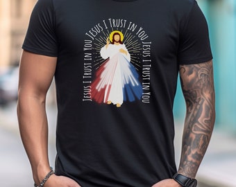 Divine Mercy shirt, Catholic tshirt, Catholic women tshirt, Catholic men tshirt, Catholic Mom gift, Catholic Woman Shirt, Priest gift