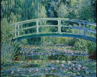 Monet, Water Lilies and Japanese Bridge - Etsy
