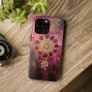 Mandala Spiritual Pink Spiritual Tough Phone Cases - Unique Phone Protectors, Gift for her, Stylish Accessories, Samsung and Apple iPhones