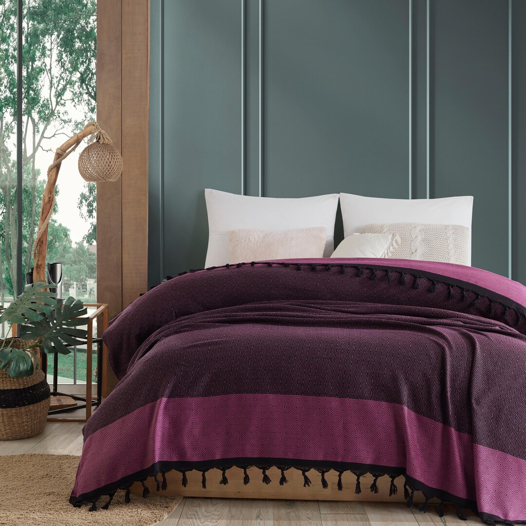 Turkish Blanket Queen Size Bedspread Queen 80x100 Inches Etsy