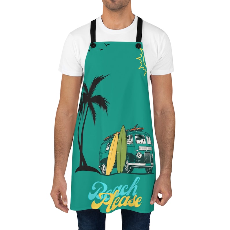Cute Beach Apron Kitchen Apron Etsy