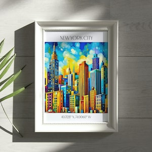 Picasso Inspired New York City Wall Art