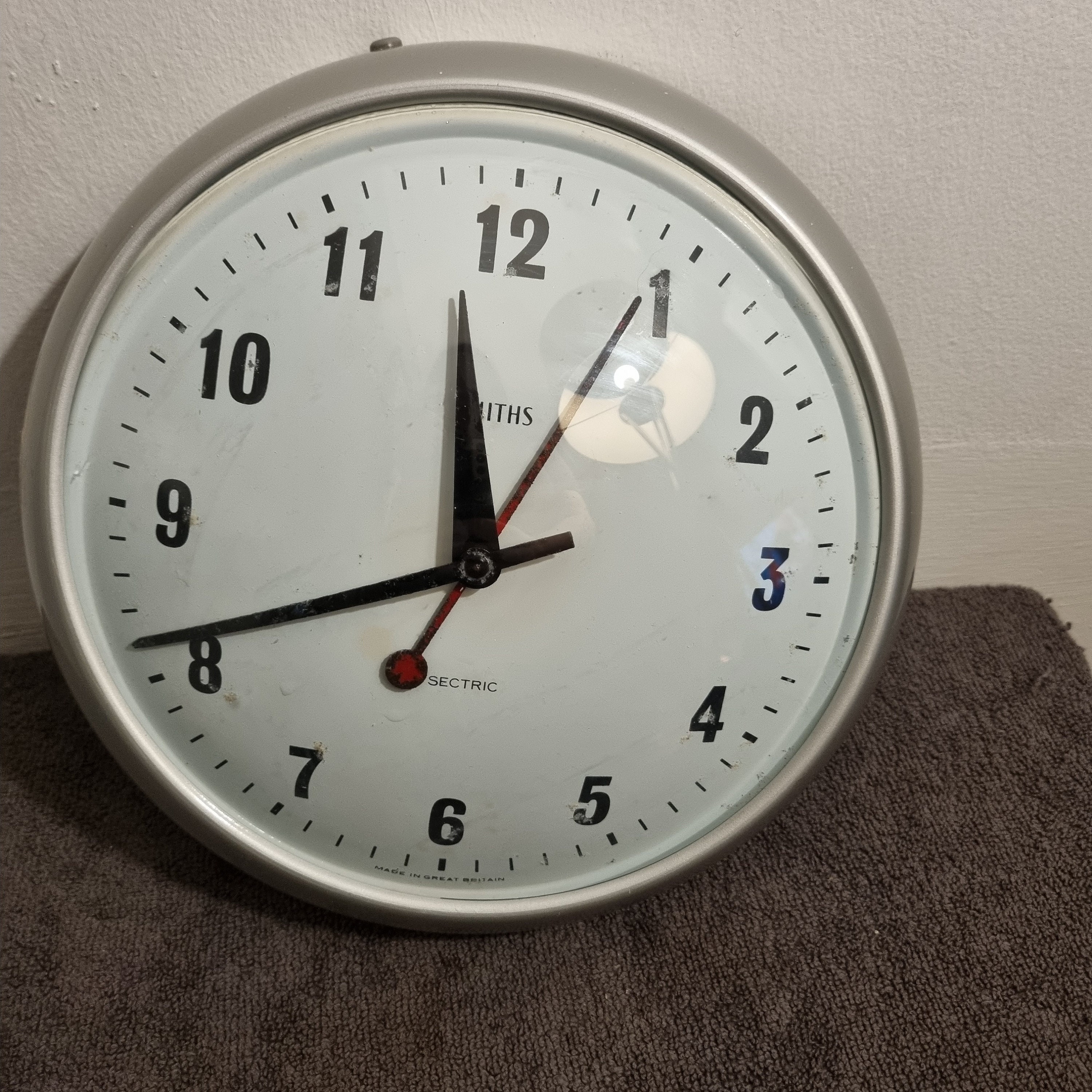 Vintage Smiths Wall Clock Industrial Sectric 1950's Etsy