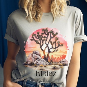 Joshua Tree,Joshua Tree Shirt,Watercolor Joshua Tree,Joshua Tree CA,California Desert,High Desert, National Parks, Joshua Tree National Park