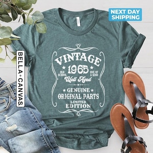 60th Birthday Shirt, 1965 Limited Edition Shirt, Vintage 1965 Shirt, 60th Birthday Party Gift Women, 60 Bday Tee For Men, 1965 Well Aged Tee