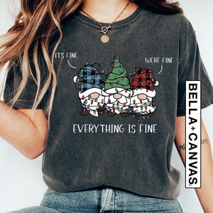 Christmas Gnomes, Christmas Crewneck, Christmas Shirt, Funny Christmas T-shirt, Christmas Lights, Christmas Pajamas, Holiday Shirt, Xmas Tee