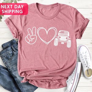 American Offroad Shirt, Love Peace Offroad Shirt, USA Flag Offroad Shirt, 4WD Offroad Shirt, Offroad Adventure Shirt for Men and Women