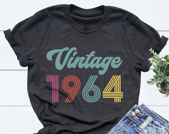 Vintage 1964 Shirt, 61st Birthday Shirt, 61st Birthday Gift, 61st Vintage Tee, 61st Birthday Party Shirt, 1964 Retro Shirt, 61st Birthday