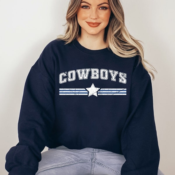 Original Vintage Cowboys Sweatshirt, Western Sweatshirt, Cowboys Sweater, Western Shirt, Western Gifts, Rodeo Shirt, Cowgirl Shirt, Cowboy