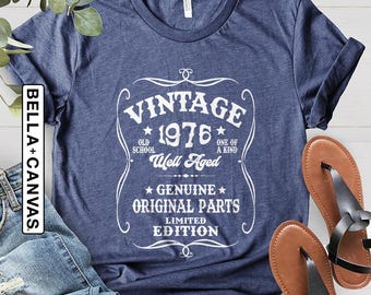 Vintage 1976 Limited Edition Shirt, Retro 50th Birthday T Shirt, fiftieth gift, 50th Birthday Gifts, Retro Style 50th Birthday Shirts