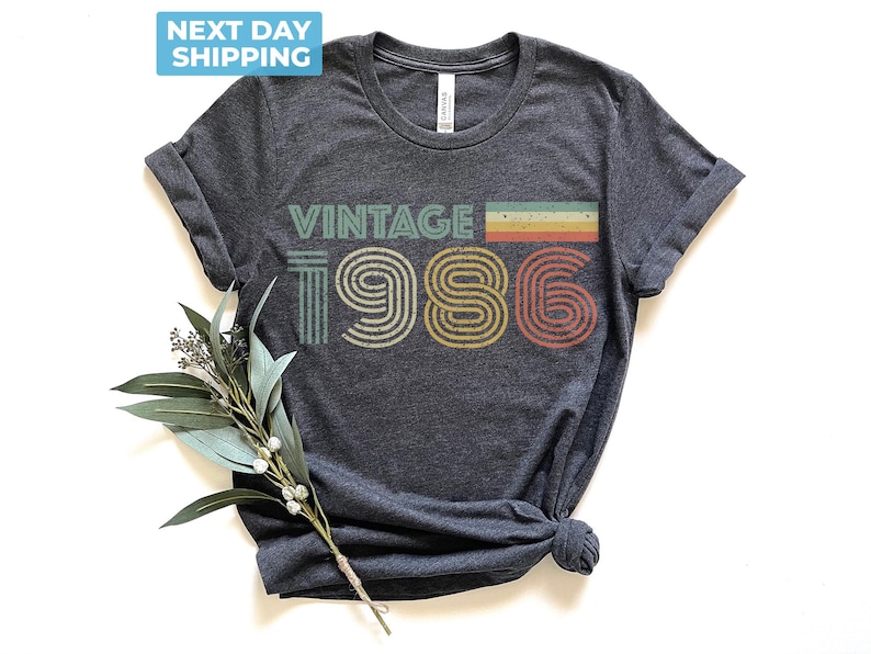 Vintage 1986 Shirt, Retro 40th Birthday T Shirt, Fortieth Gift, 40th Birthday Gift, 40th Birthday Shirt, Vintage 40th Birthday Tshirt