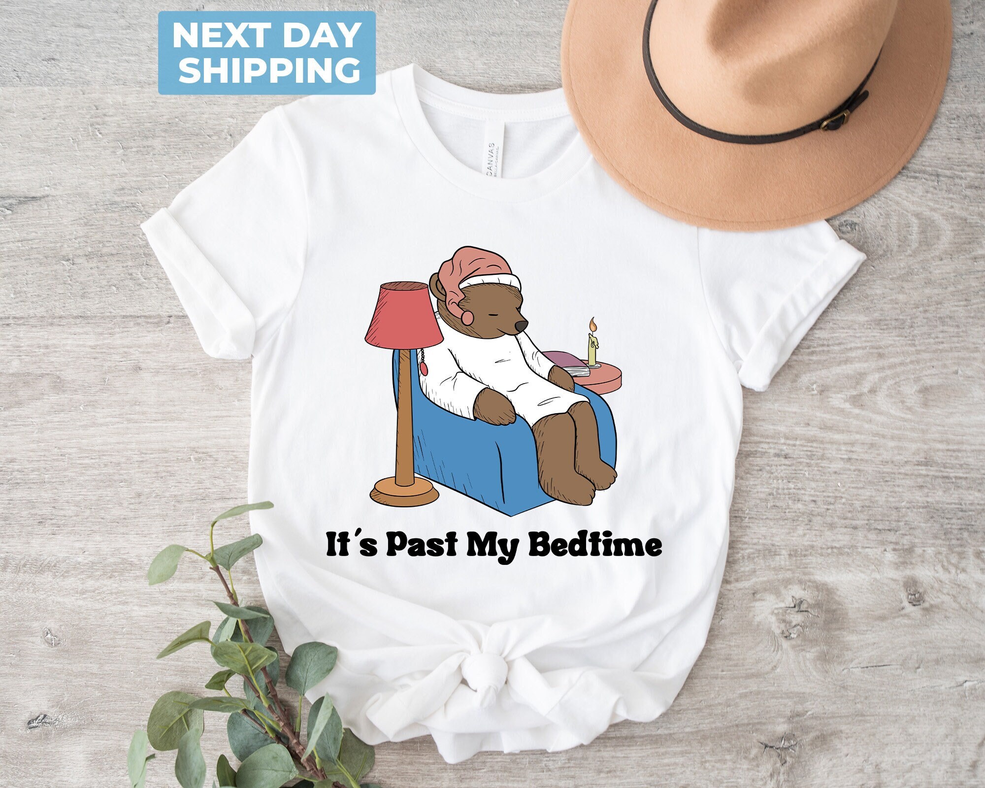 It's Past My Bedtime Shirt | Sleepy Bear Shirt | Trendy Shirt | Funny Meme Shirt | Bookworm Shirt | Book Shirt | Book Lover Gift | Bookish