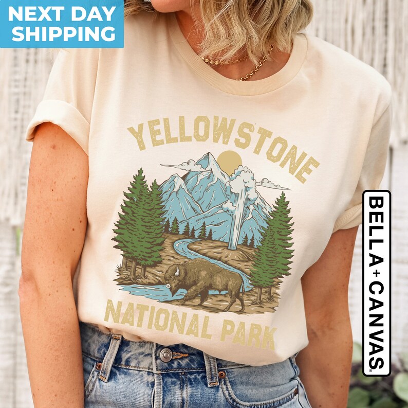 Yellowstone Shirt, Yellowstone National Park Shirt, Yellowstone Vintage
