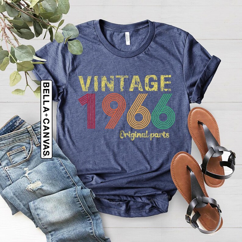 Vintage 1966 Birthday Shirt, Retro 60th Birthday Gift Men & Women image 6