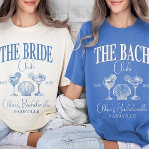 Customized Bachelorette Comfort Colors® Shirts, Nashville Bachelorette Party Shirts, Austin Bachelorette, Bach Club Shirts, Beach Bach Shirt