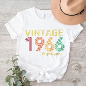 Vintage 1966 Birthday Shirt, Retro 60th Birthday Gift Men & Women image 3