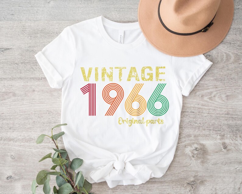 Vintage 1966 Birthday Shirt, Retro 60th Birthday Gift Men & Women image 3