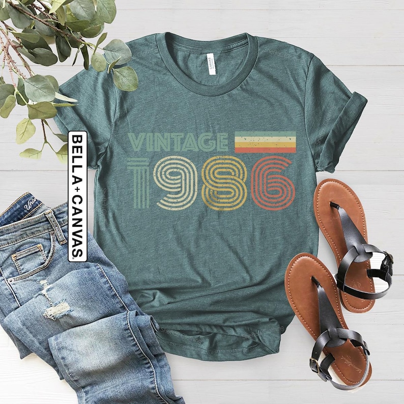 Vintage 1986 Shirt, Retro 40th Birthday T Shirt, Fortieth Gift, 40th Birthday Gift, 40th Birthday Shirt, Vintage 40th Birthday Tshirt image 5