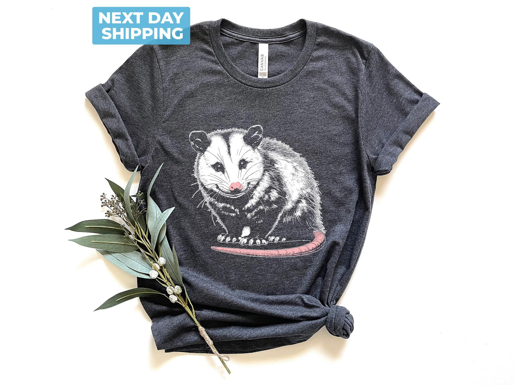 Opossum Shirt, Opossum Lover Shirt, Funny Possum T-shirt, Cute Shirts, Meme Shirt, Vintage 90s Shirt, Funny Rat Clothing, Weird T Shirt