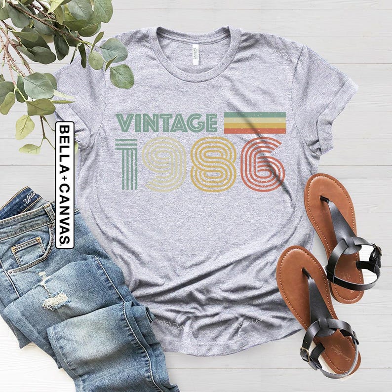 Vintage 1986 Shirt, Retro 40th Birthday T Shirt, Fortieth Gift, 40th Birthday Gift, 40th Birthday Shirt, Vintage 40th Birthday Tshirt image 6