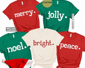 Matching Family Christmas Shirts, Custom Christmas Family Shirts, Christmas Couple Shirts, Xmas Gift Tees, Office Party Outfit, Xmas Pjs Top
