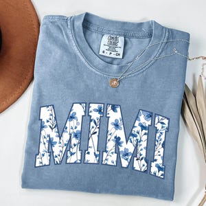 Comfort Colors® Mimi Shirt, Toile Floral Mimi Shirt, Mimi Tee, Cute Mimi Shirt, Gift for Mimi, Grandmother Shirt, Grandma Gift, Grandma Mimi