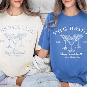 The Bach Club Bachelorette Shirts, Custom Location And Name Bachelorette Party Shirts, Social Club Luxury Bachelorette Party Gift Tshirts