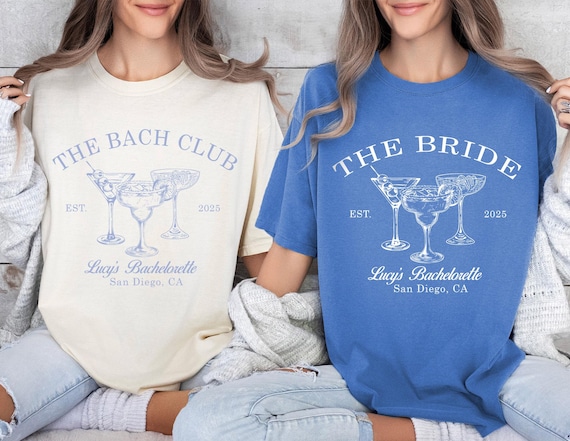 The Bach Club Bachelorette Shirts, Custom Location And Name Bachelorette Party Shirts, Social Club Luxury Bachelorette Party Gift Tshirts