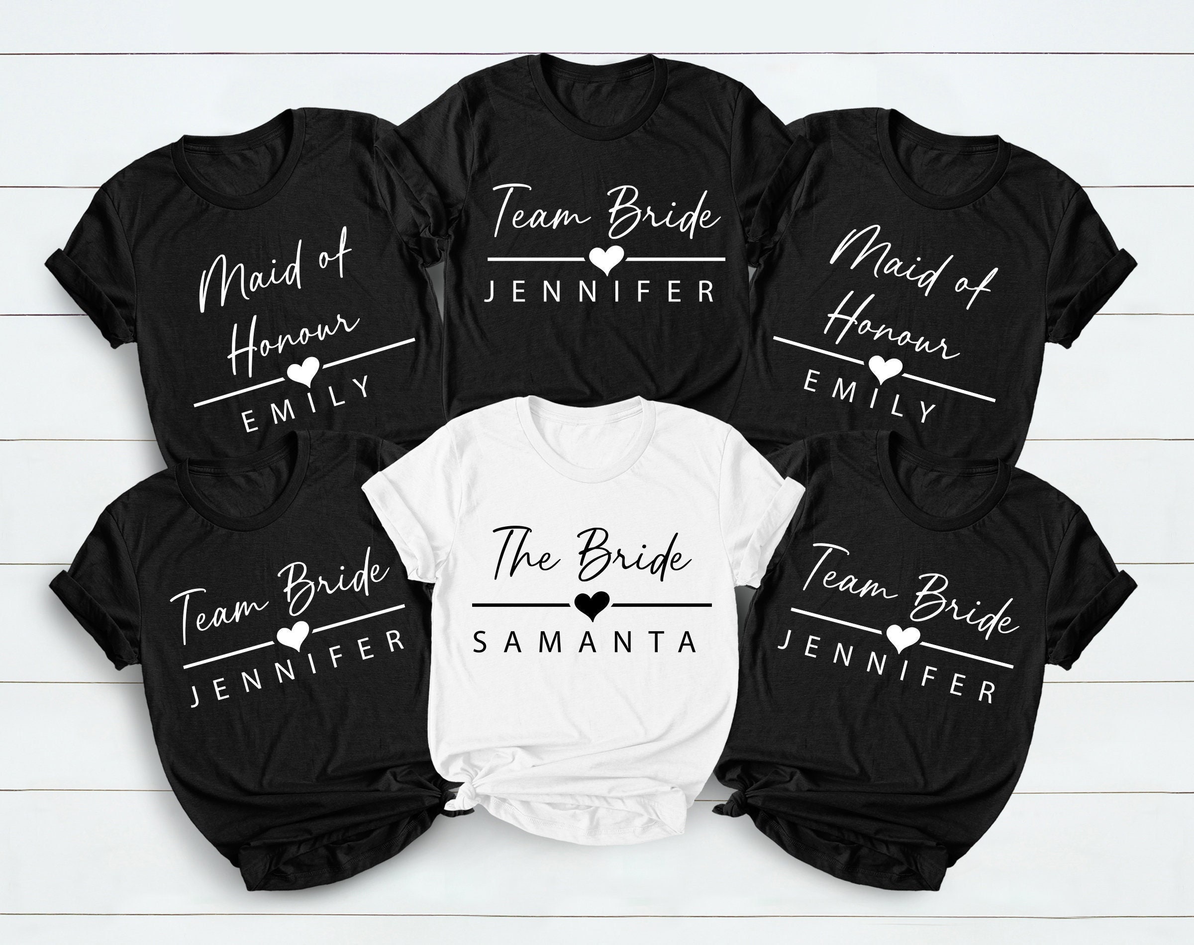 Bachelorette Shirts, Bride Gift Team Bride Shirt, Hen Party Wedding Party Tshirts, Personalized Bridesmaid Shirts, Custom Bridal Party Shirt