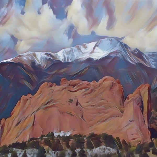 Digital Print Wall Art Mountain Landscape