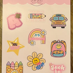Back to School Sticker Sheet