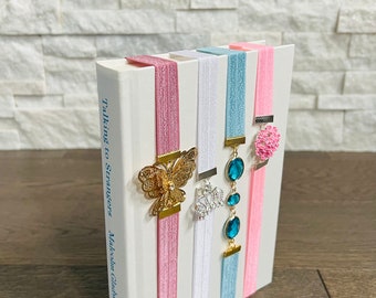 Elastic Ribbon Handcrafted Bookmarks