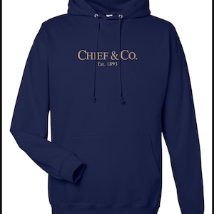 Chief & Co. Navy, Khaki Hooded Sweatshirt