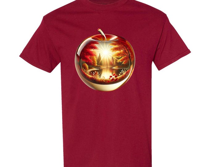 Autumn in an Apple Graphic T-shirt S-5X