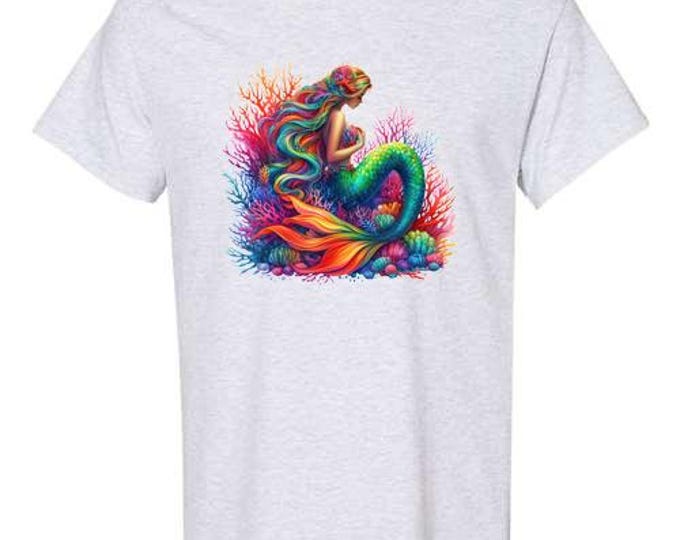Beautiful Mermaid Graphic T-shirt S-5X