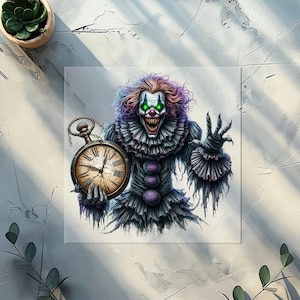 Spooky Clowns DTF Transfer