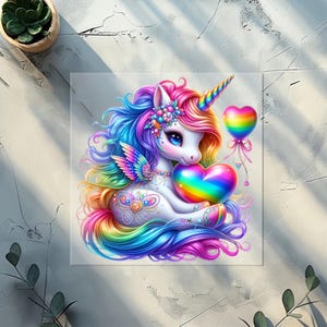 Unicorns DTF Transfer