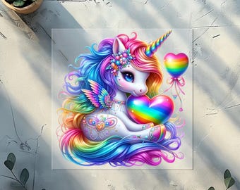 Unicorns DTF Transfer