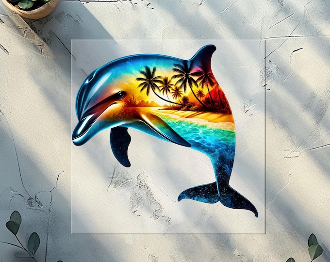 Dolphin Nature DTF Transfer
