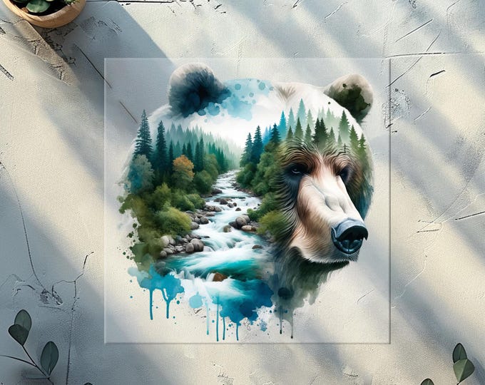 Bear Nature DTF Transfer